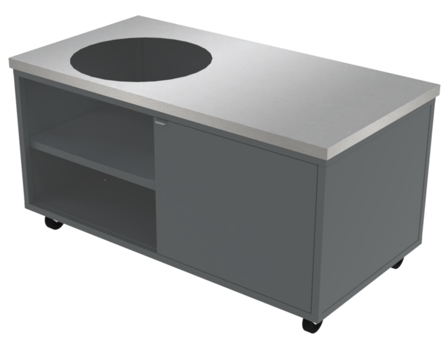 Large Kamado Outdoor Kitchen 1550mm x 800mm | White