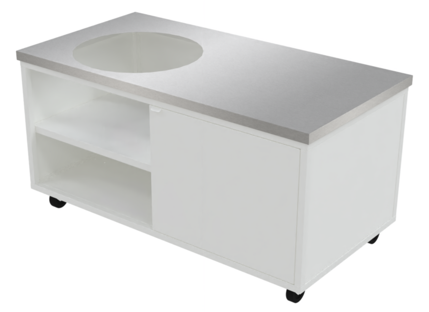 Large Kamado Outdoor Kitchen 1550mm x 800mm | White