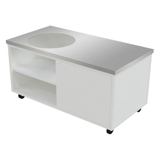 Large Kamado Outdoor Kitchen 1550mm x 800mm | White